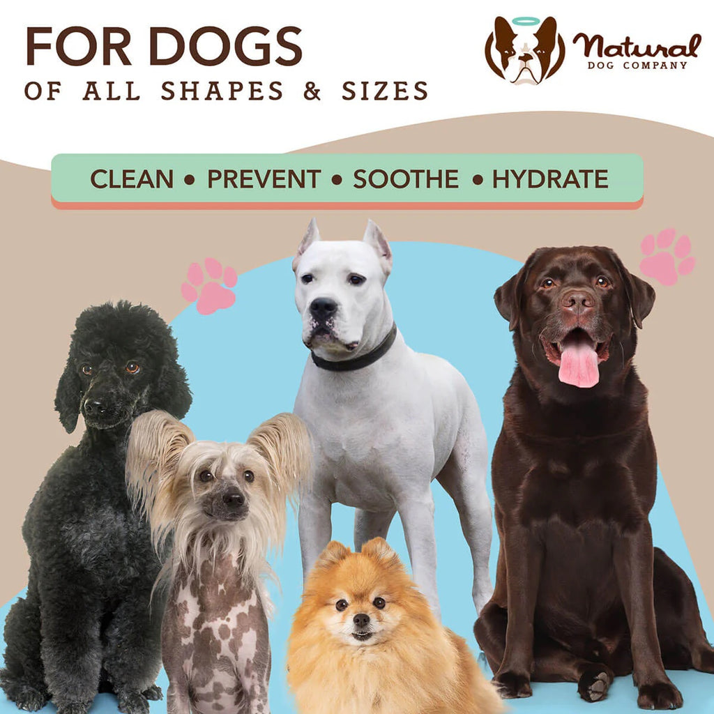 [Vet Recommend]Natural Dog Company Skin Soother Wipes (50/100wipes) For Dogs