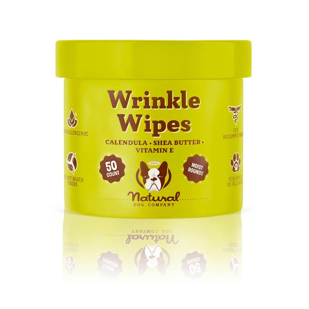 Natural Dog Company Wrinkle Wipes 100pcs For Dogs