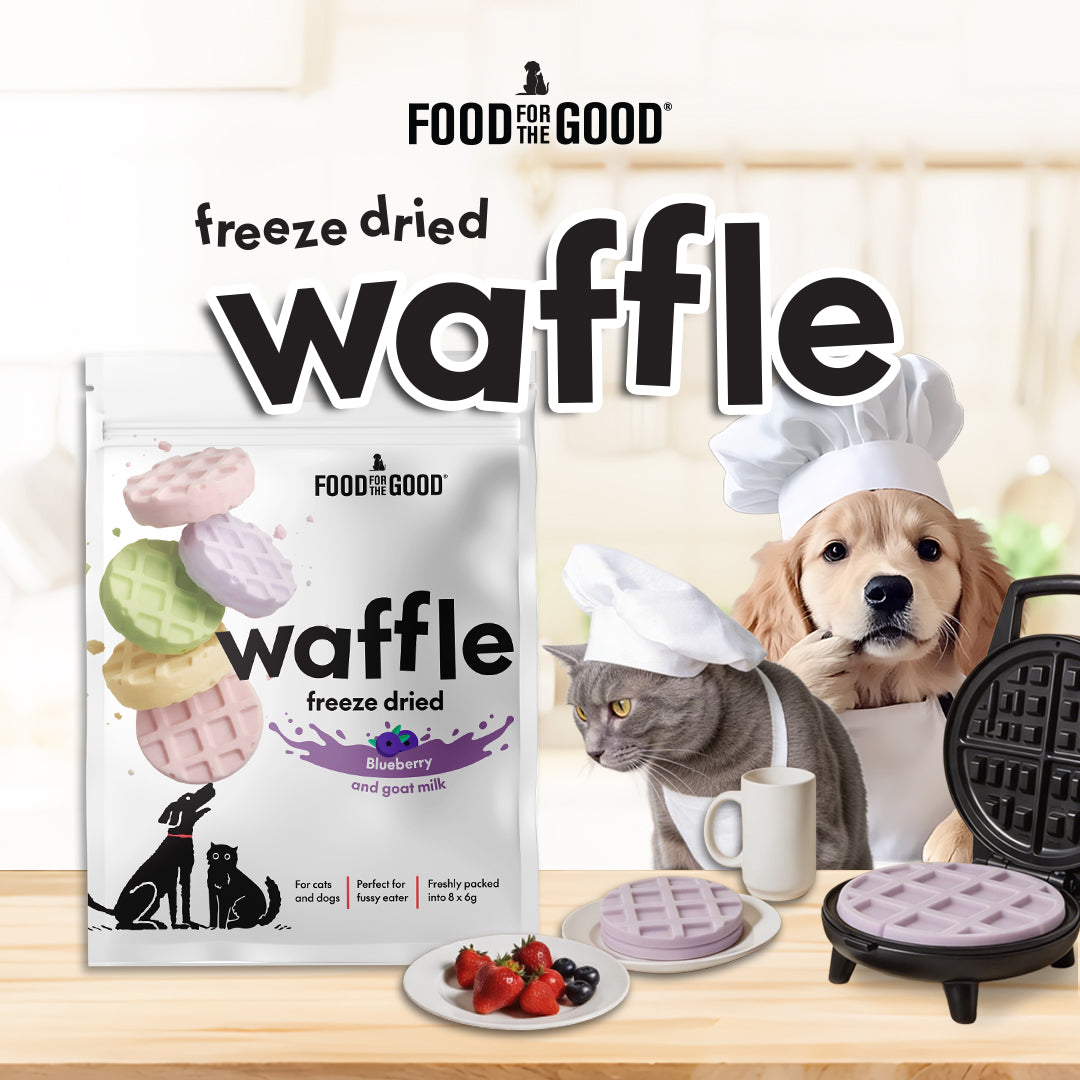 Food For The Good Freeze Dried Waffle - Blueberry & Goat Milk
