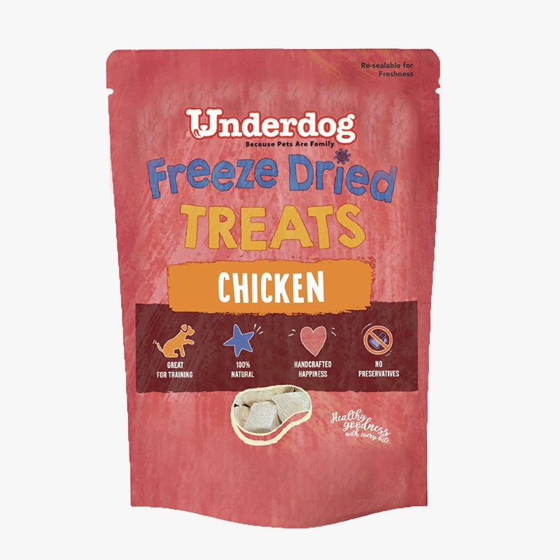 Underdog Freeze Dried Chicken Treat For Dogs 60g