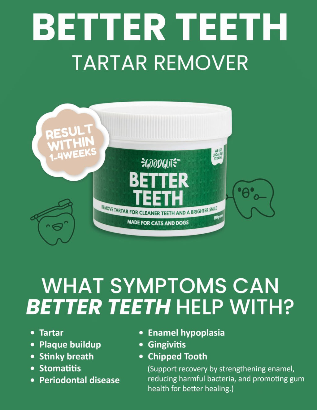 Good Gut Better Teeth For Dogs & Cats [Size: 150g]