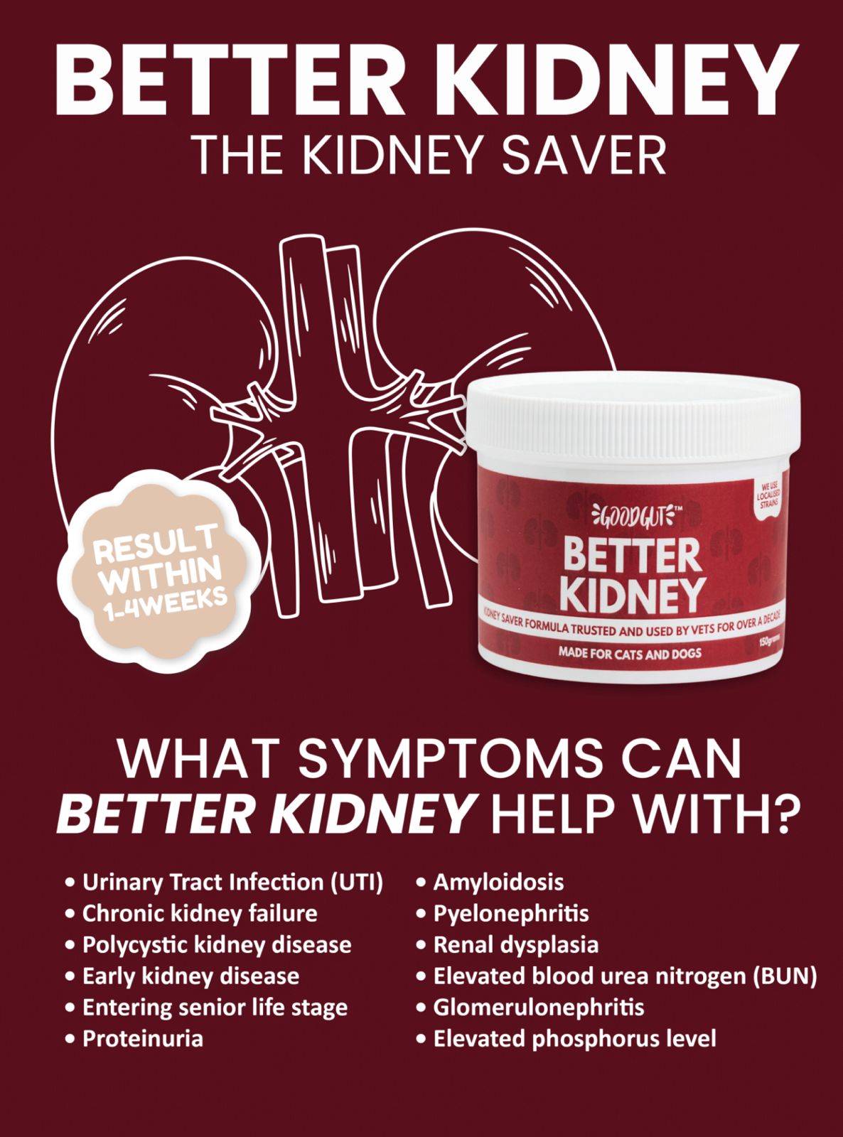 Good Gut Better Kidney For Dogs & Cats [Size: 150g]