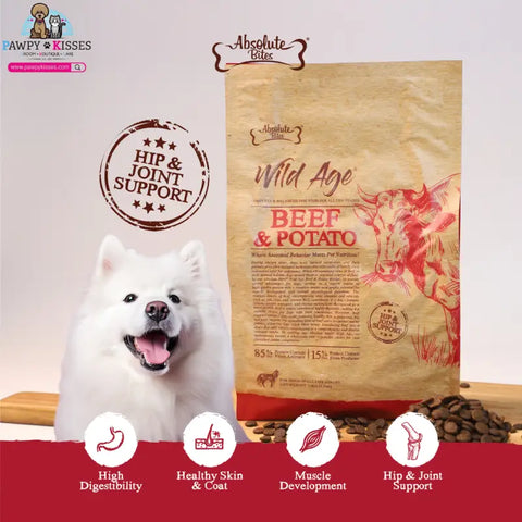 Absolute Bites Absolute Bites Wild Age Dry Dog Food - Beef & Potato (3.3lbs/22lbs) Dog Food & Treats