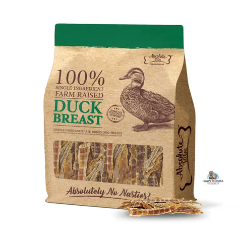 Absolute Bites [34% OFF] Absolute Bites Air Dried Duck Breast Dog & Cat Treats 350G Dog Food & Treats