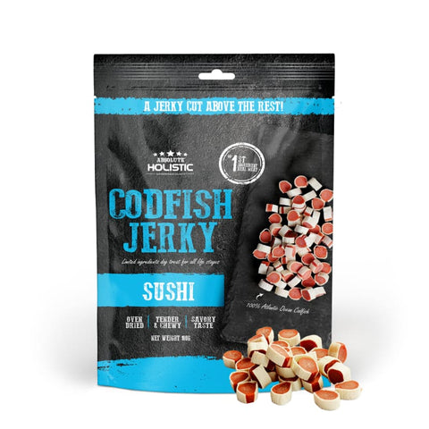 Absolute Holistic Absolute Holistic Oven-Baked Grain-Free Cod Fish Sushi Jerky Dog Treats 100g Dog Food & Treats