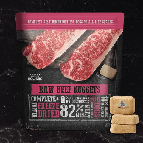 Absolute Holistic Absolute Holistic Complete & Balanced Freeze Dried Raw Nuggets Dog Food - Beef (14oz) Dog Food & Treats