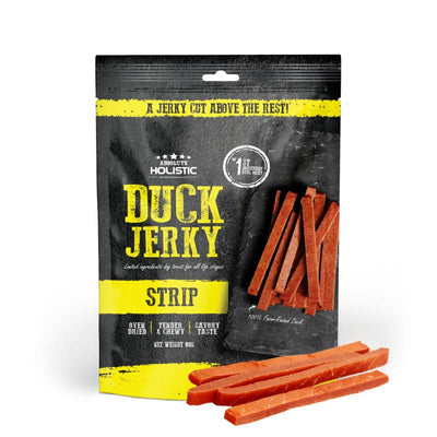 Absolute Holistic Absolute Holistic Oven-Baked Grain-Free Duck Strip Jerky Dog Treat 100g Dog Food & Treats