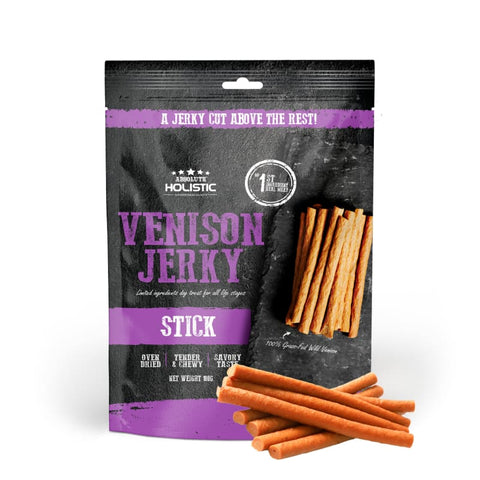 Absolute Holistic Absolute Holistic Oven-Baked Grain-Free Venison Stick Jerky Dog Treats 100g Dog Food & Treats