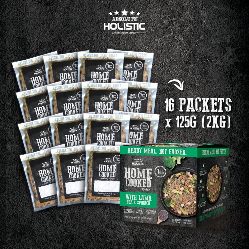 Absolute Holistic Absolute Holistic Home Cooked Recipe Beef Peas & Salmon Dog Food 2kg Dog Food & Treats
