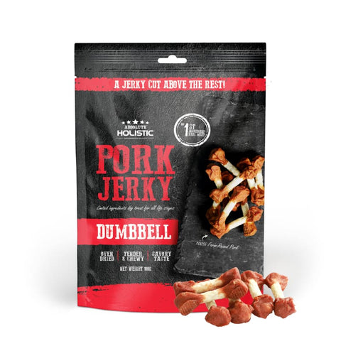 Absolute Holistic Absolute Holistic Oven-Baked Grain-Free Pork Dumbbell Jerky Dog Treat 100g Dog Food & Treats