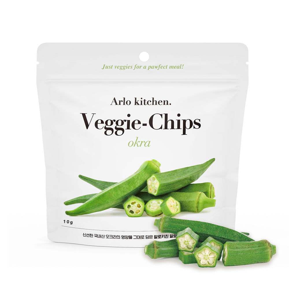 Arlo Kitchen - 100% Korean-grown Okra 10g Treats For Dogs