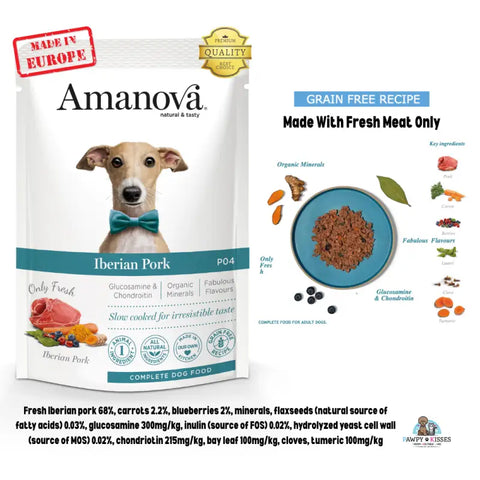 Amanova Amanova Dog Pouch Adult Grain free Iberian Pork Grain Free100g
