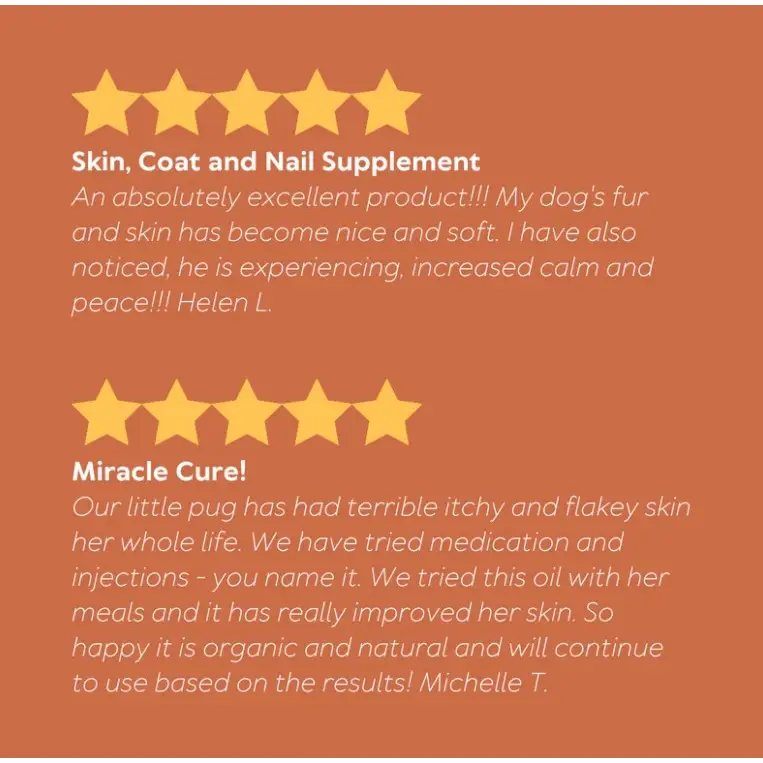 Australian Pet Organics 10% OFF AUSTRALIAN PET ORGANICS SKIN COAT AND NAIL OIL 500ML Pet Supplements