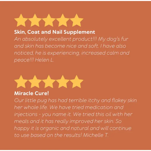 Australian Pet Organics 10% OFF AUSTRALIAN PET ORGANICS SKIN COAT AND NAIL OIL 500ML Pet Supplements