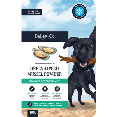 Bailey + Co 10% OFF Bailey + Co Mussel Powder For Dogs 150g Dog Healthcare