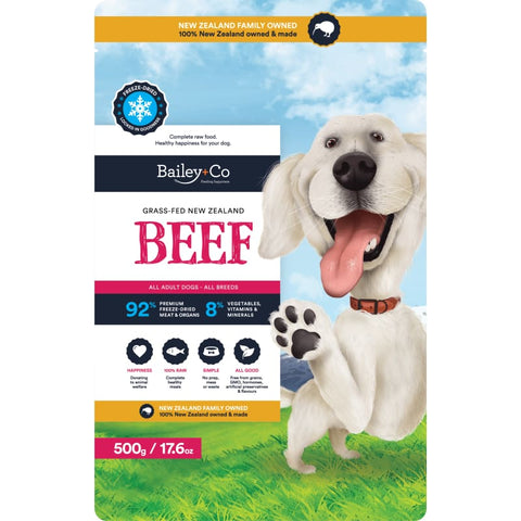Bailey+Co Bailey+Co New Zealand Grass-Fed Beef Freeze-Dried Raw Dog Food (2 Sizes) Dog Food & Treats