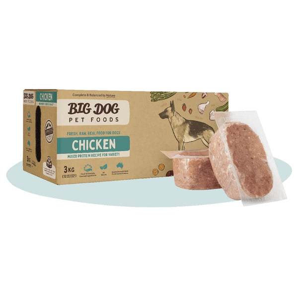 Big Dog [10% OFF] Big Dog BARF Chicken Frozen Raw Dog Food 3kg Dog Food & Treats