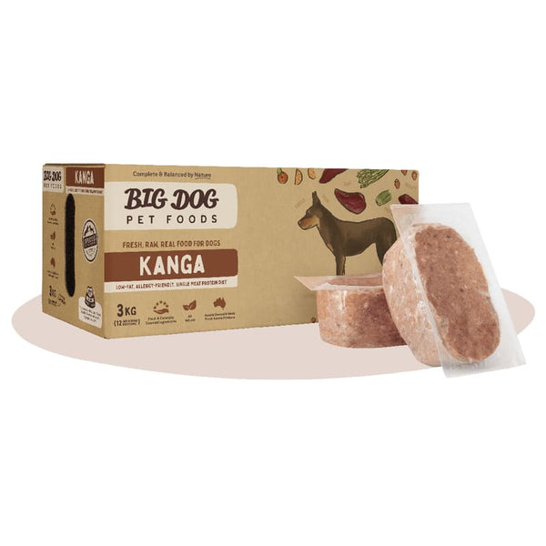 Big Dog [10% OFF] Big Dog BARF Kangaroo Frozen Raw Dog Food 3kg Dog Food & Treats