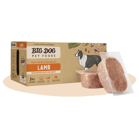 Big Dog [10% OFF] Big Dog BARF Lamb Frozen Raw Dog Food 3kg Dog Food & Treats