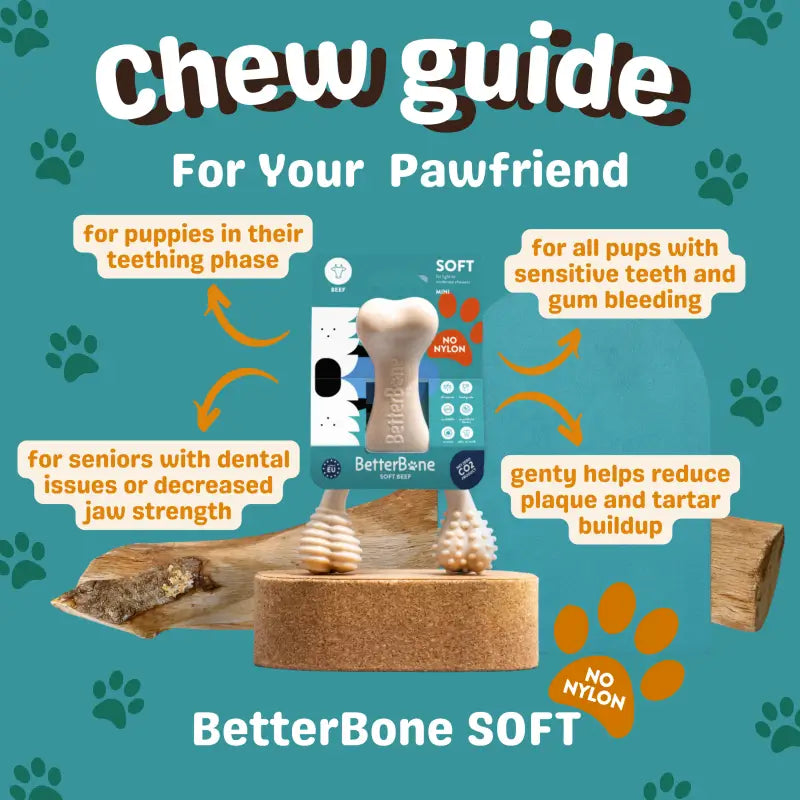 better bone All Natural Ingredient BetterBone Dog Chew - Soft Series Mini / Small / Large I Pawpy Kisses