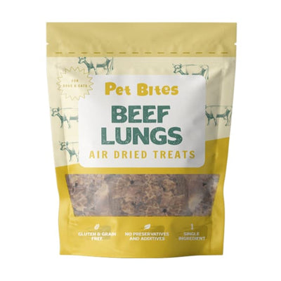 Pet Bites Pet Bites Beef Lungs Air Dried Cat & Dog Treats 80g Dog Food & Treats