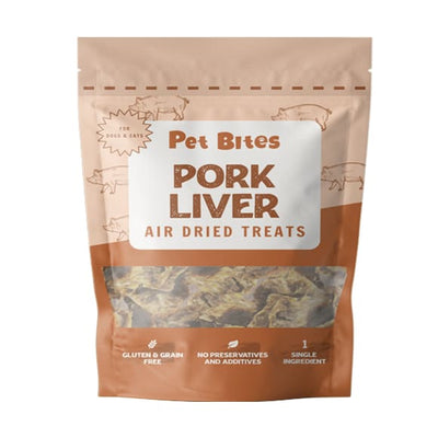 Pet Bites Pet Bites Pork Liver Air Dried Cat & Dog Treats 70g Dog Food & Treats