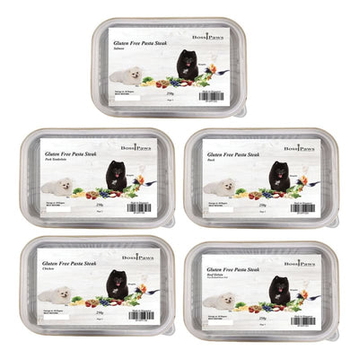 BossiPaws BossiPaws Pasta Steak Frozen Dog Treats 280g (5 Flavours) Dog Food & Treats