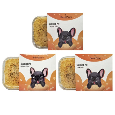 BossiPaws BossiPaws Sherpherd’s Pie Frozen Dog Treats 150g (3 Flavours) Dog Food & Treats