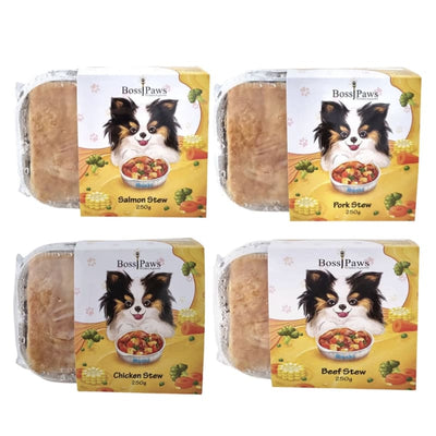 BossiPaws BossiPaws Stew With Pastry Frozen Dog Treat 250g (4 Flavours) Dog Food & Treats