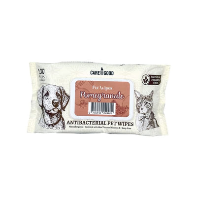 Care For The Good [3 FOR $11] Care For The Good Antibacterial Pomegranate Pet Wipes 100 Sheets Dog Accessories