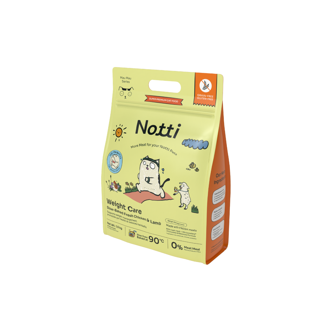 [10% OFF] Notti Slow-Baked Weight Care Fresh Chicken & Lamb Dry Cat Food1.5kg