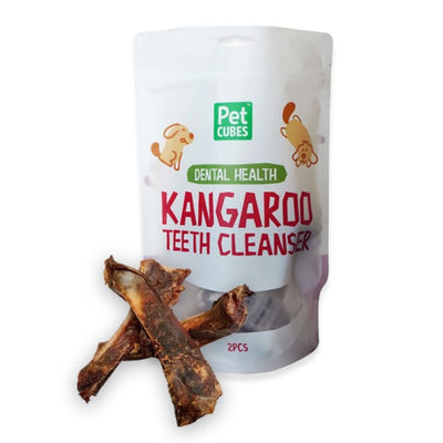 Pet Cubes PetCubes Kangaroo Teeth Cleanser Dehydrated Dog Treats 100g Dog Food & Treats
