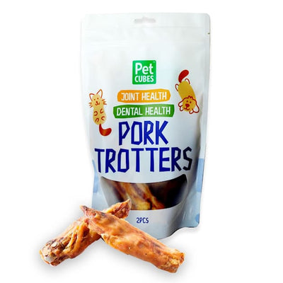 Pet Cubes PetCubes Pig Trotters Dehydrated Cat & Dog Treats 2pcs Dog Food & Treats