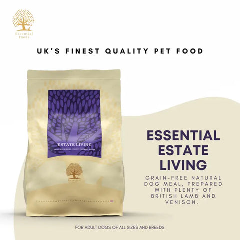 Essential Foods 20% OFF New Launch Essential Estate Living Dry Dog Food [Small/Large Kibble) Dog Food & Treats