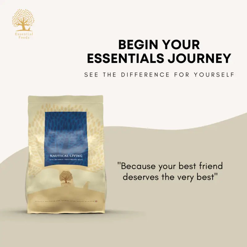Essential Foods 20% OFF New Launch Essential Nautical Living Dry Dog Food [Small/Large Kibble] Dog Food & Treats