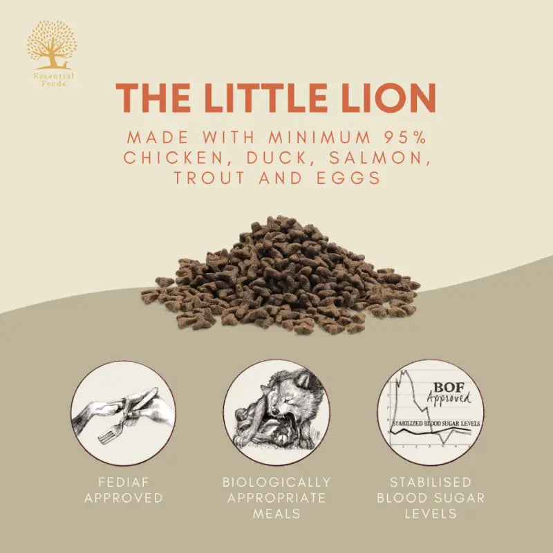 Essential Foods 20% OFF New Launch Essential The Little Lion Dry Cat Food 1.5kg Cat Food & Treats