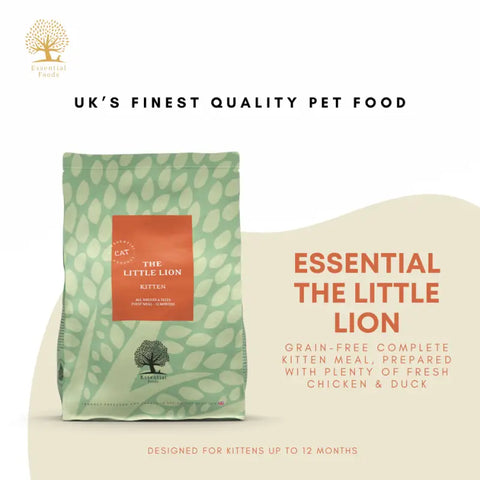Essential Foods 20% OFF New Launch Essential The Little Lion Dry Cat Food 1.5kg Cat Food & Treats