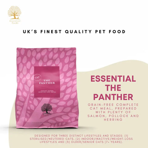 Essential Foods 20% OFF New Launch Essential The Panther Dry Cat Food 1.5kg Cat Food & Treats