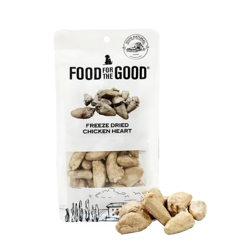 Food For The Good [25% OFF] Food For The Good Freeze Dried Chicken Heart 70g For Dogs&Cats Treats Dog Food & Treats