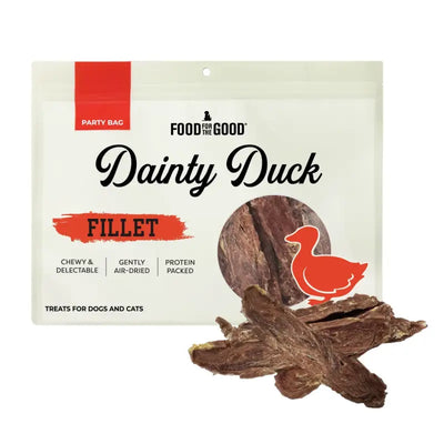 Food For The Good [25% OFF New Launch] Food for the Good Party Bag Duck Fillet Treats For Dogs&Cats 400g (200gx2packs) Dog Food & Treats