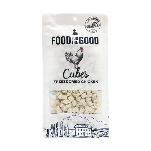 Food For The Good Food For The Good Chicken Cubes Freeze-Dried Cat & Dog Treats 80g Dog Food & Treats