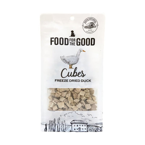 Food For The Good Food For The Good Duck Cubes Freeze-Dried Cat & Dog Treats 70g Dog Food & Treats