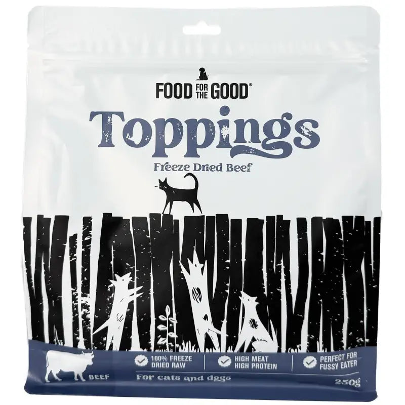 Food For The Good (30% OFF) Food For The Good Freeze Dried Toppings 250g I 4 Flavours Available Dog Food & Treats