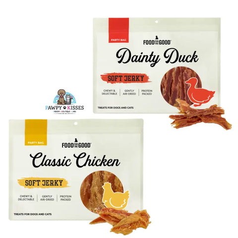 Food For The Good Food For The Good - Party Bag Soft Jerky Cat & Dog Treats I 2 Flavours Availablle Dog Food & Treats