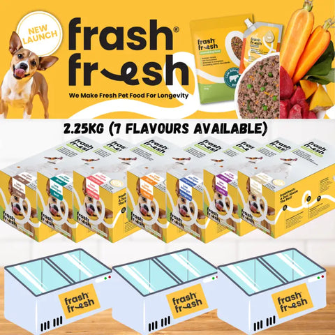 Frash Fresh [NEW IN] FRASH FRESH Low Allergen Frozen Dog Food 2.25kg (7 Flavours Available) Dog Food & Treats