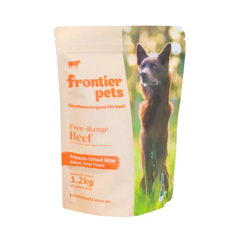 Frontier Frontier Free-Range Freeze-Dried Raw Beef Adult Dog Food (2 Sizes) Dog Food & Treats