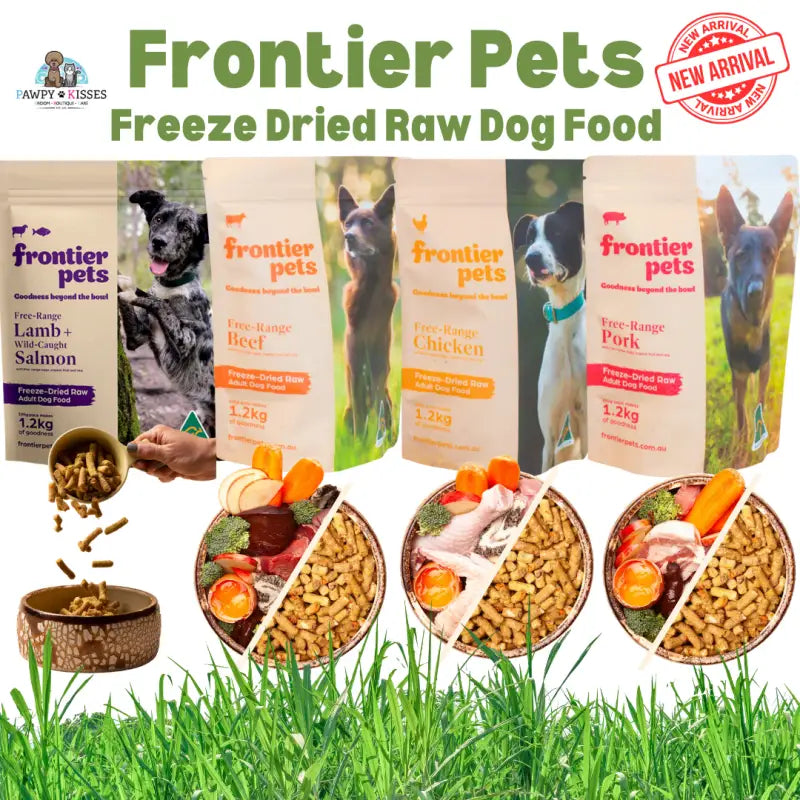 Frontier [New Launch 15% OFF] Frontier Freeze Dried Free Range Dog Foods 300g/900g (4 Flavours Available) Dog Food & Treats