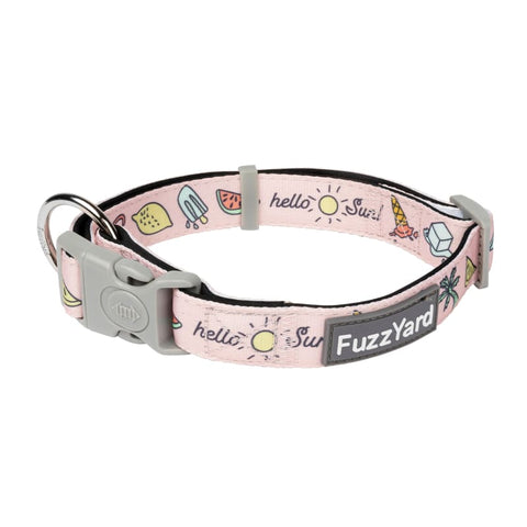 Fuzzyard [15% OFF] Fuzzyard Hello Sun Dog Collar (3 Sizes) Dog Accessories