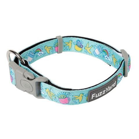 Fuzzyard [15% OFF] Fuzzyard Wakey Wakey Dog Collar (3 Sizes) Dog Accessories