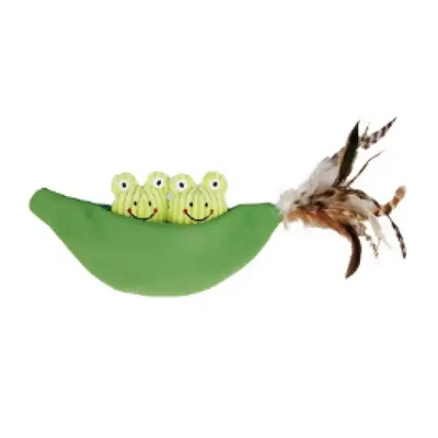 GiGwi GiGwi Cat Toy Catch & Scratch 3-in-1 Legume with Frog 7353 Cat Accessories
